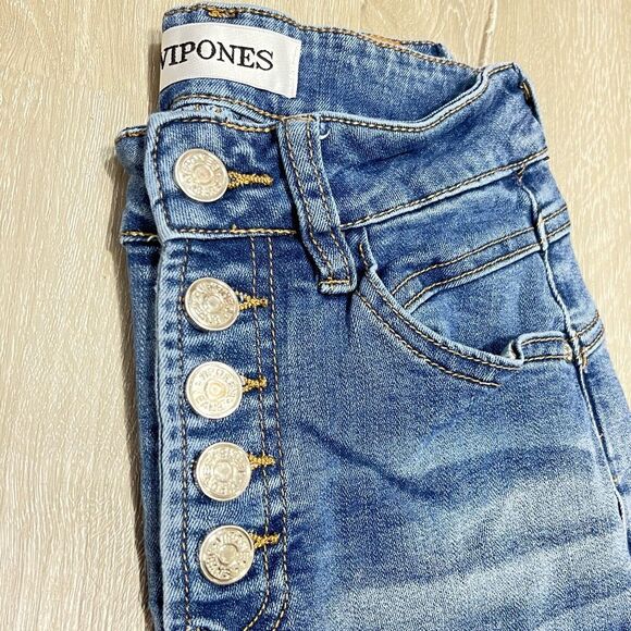 VIP Ones Button Fly Skinny Jeans Size 0 Women’s - Picture 2 of 12